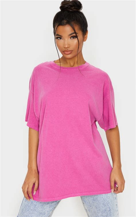 pink oversized shirt